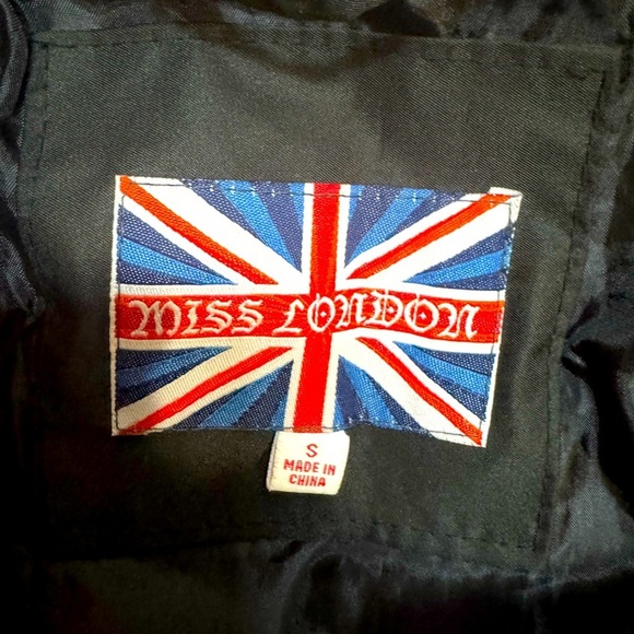 Miss London Size Small Button down Black lightweight trench jacket - Picture 11 of 13
